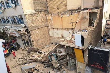 ریزش چند ساختمان درحال ساخت درجنوب تهران